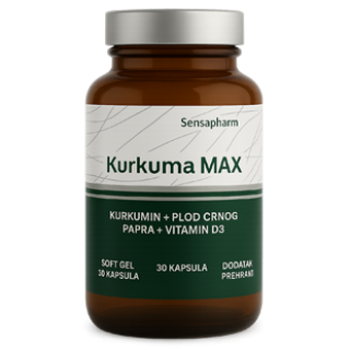 Kurkuma MAX kapsule Sensapharm
